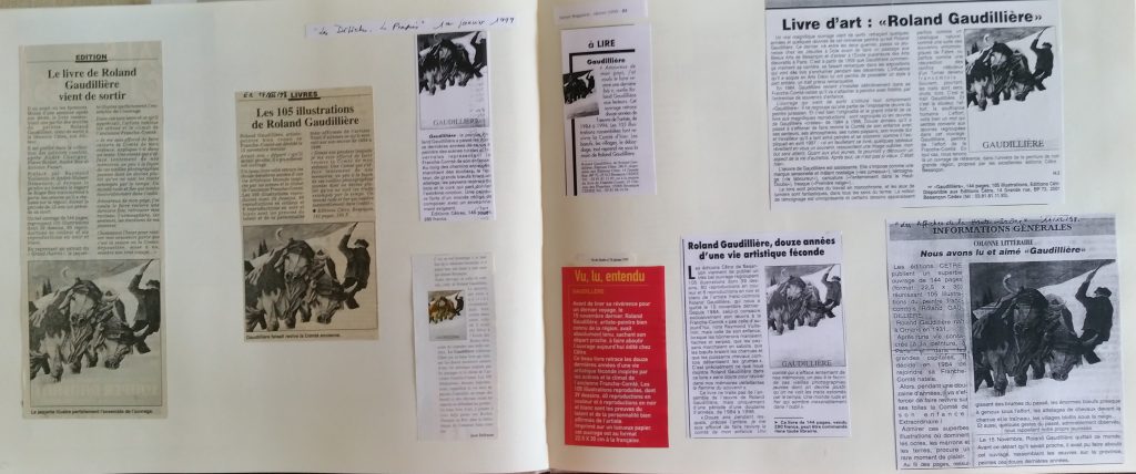 106-1998 sortie du livre Roland Gaudillière