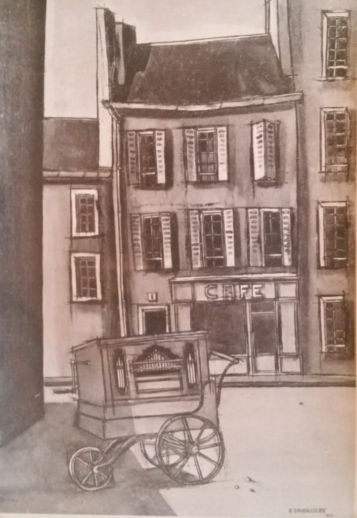 1955-6 l'orgue de barbarie 0,72-0,50 isorel