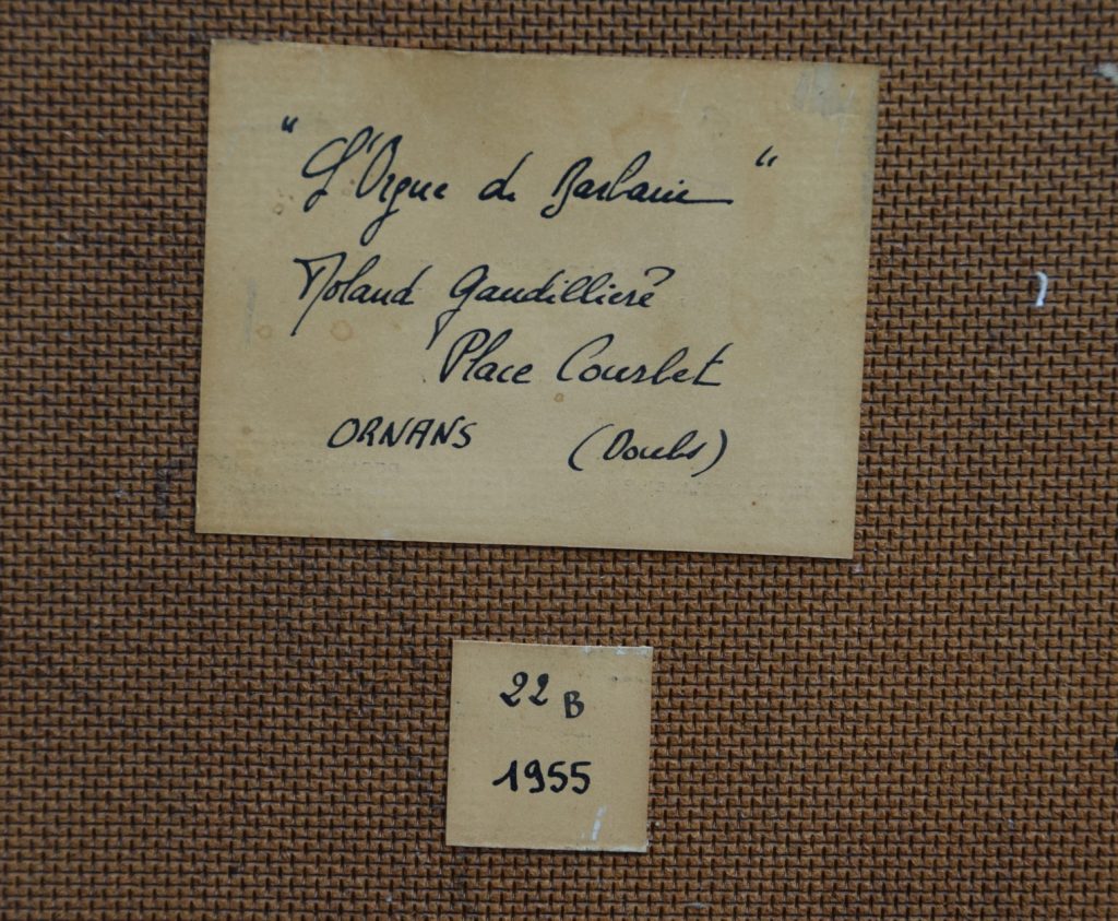 1955 l'orgue de barbarie verso