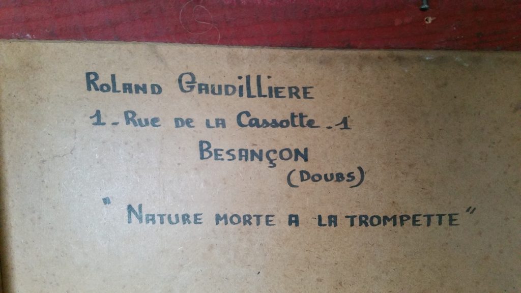 1961 la trompette ou N.M.à la trompette verso