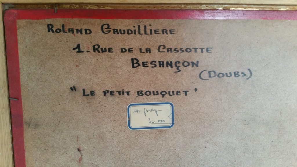 1962 le petit bouquet verso