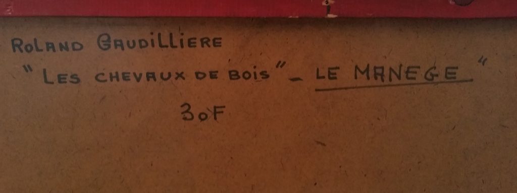 1964 le manége-chevaux de bois verso
