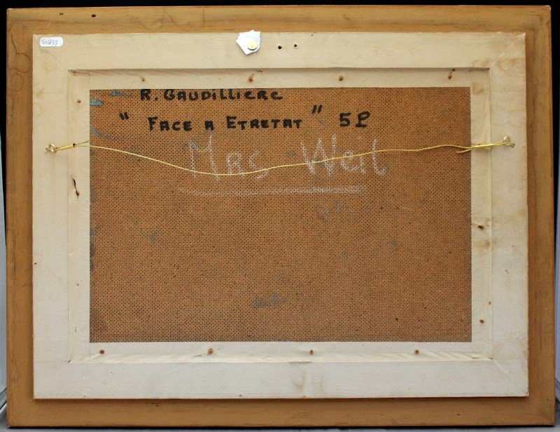 1968 face à Etretat verso
