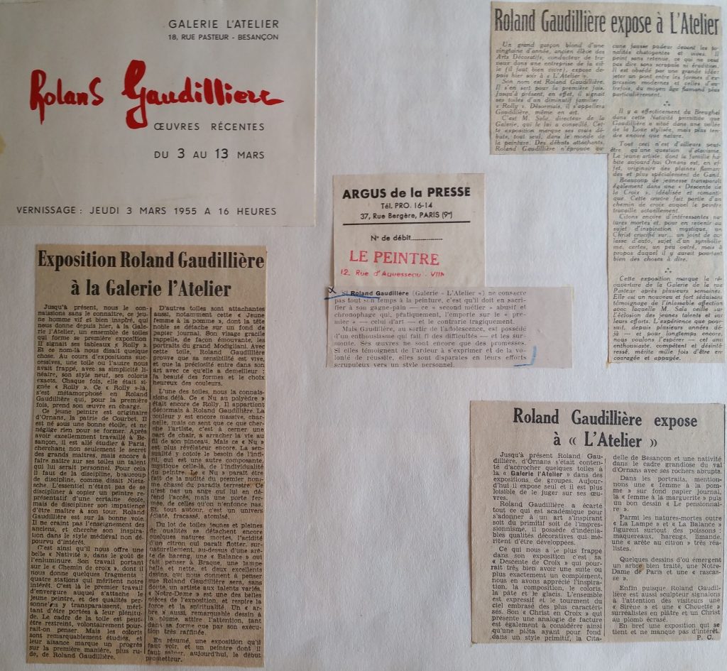 3-1955 expo gal.l'Atelier Besançon