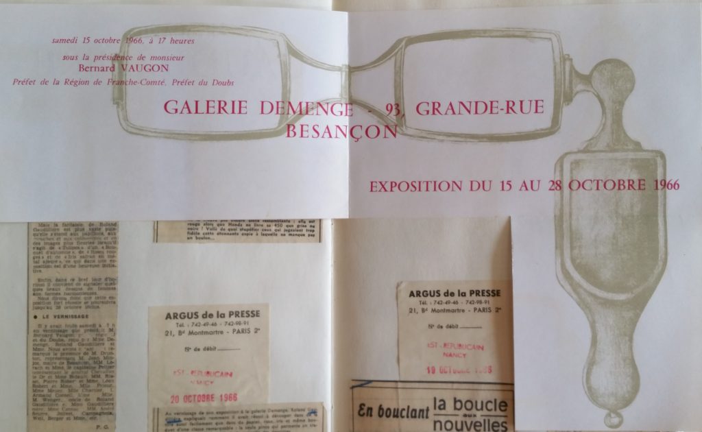56-1966 carton d'invitation expo Demenge