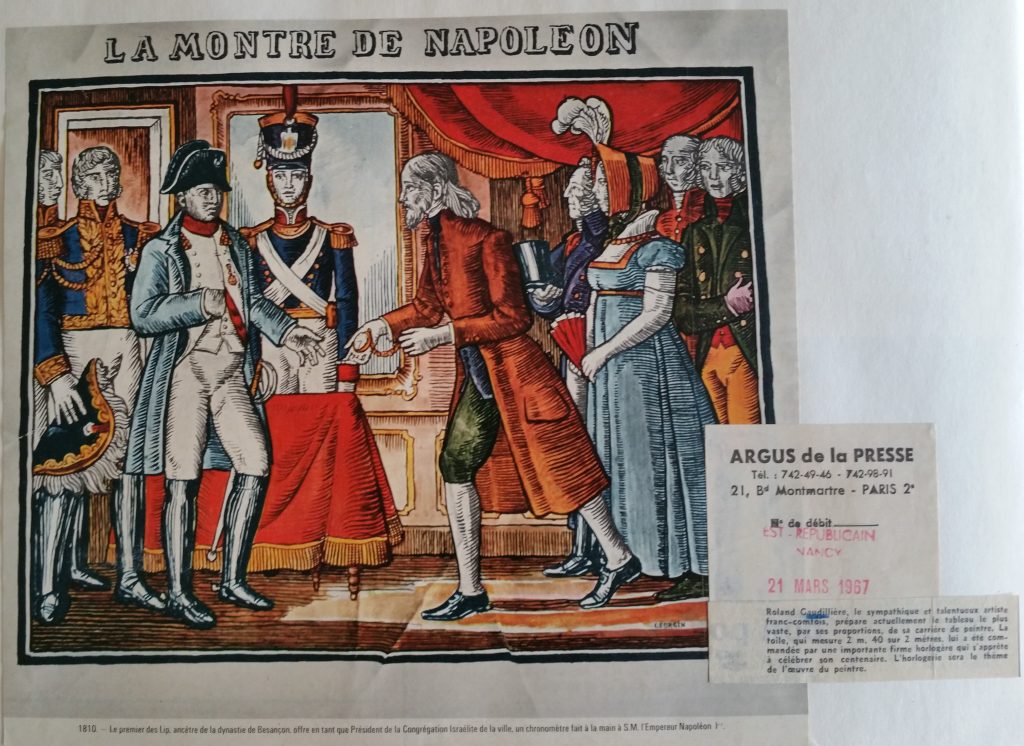 57-1967 Lip offrant une montre à Napoléon