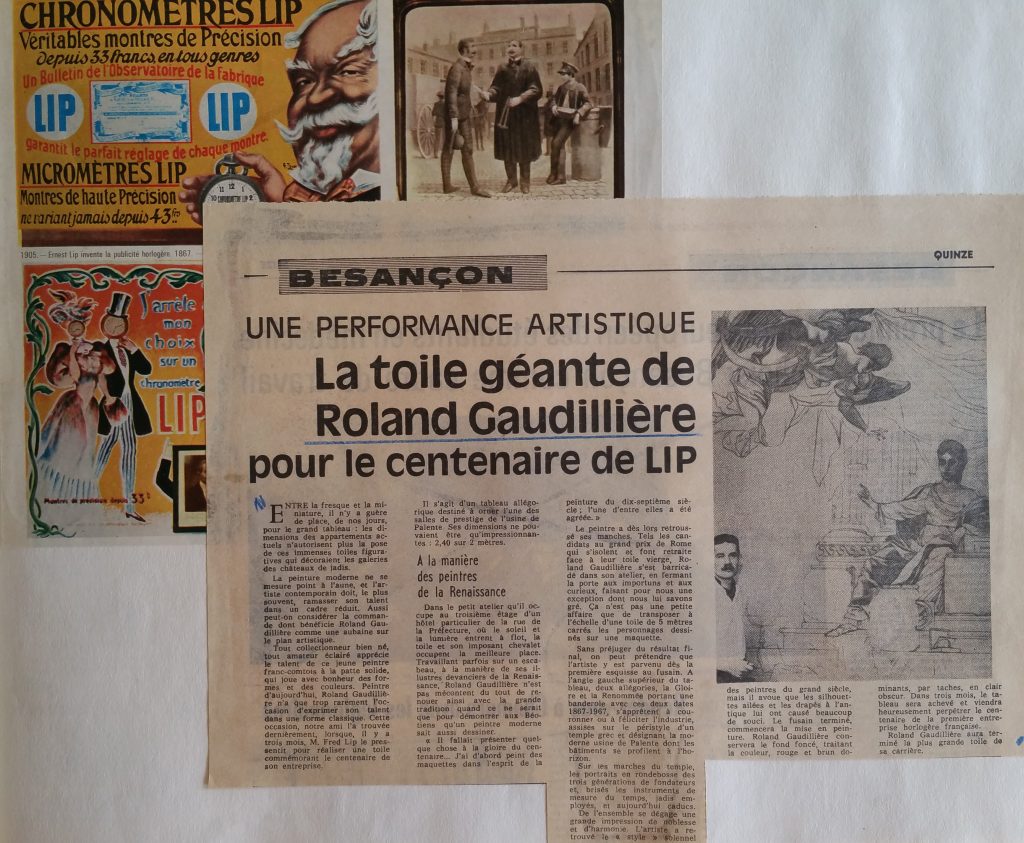 58-1967 la toile du Centenaire Lip