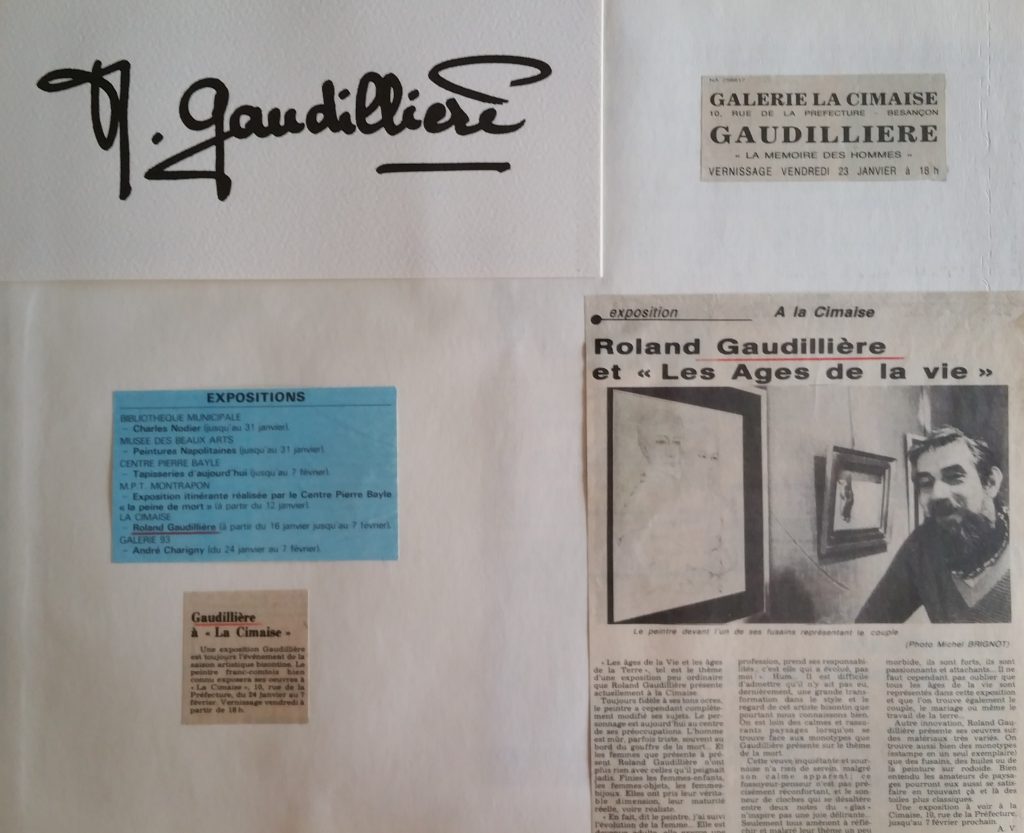 85-1981 expo gal.la Cimaise Besançon