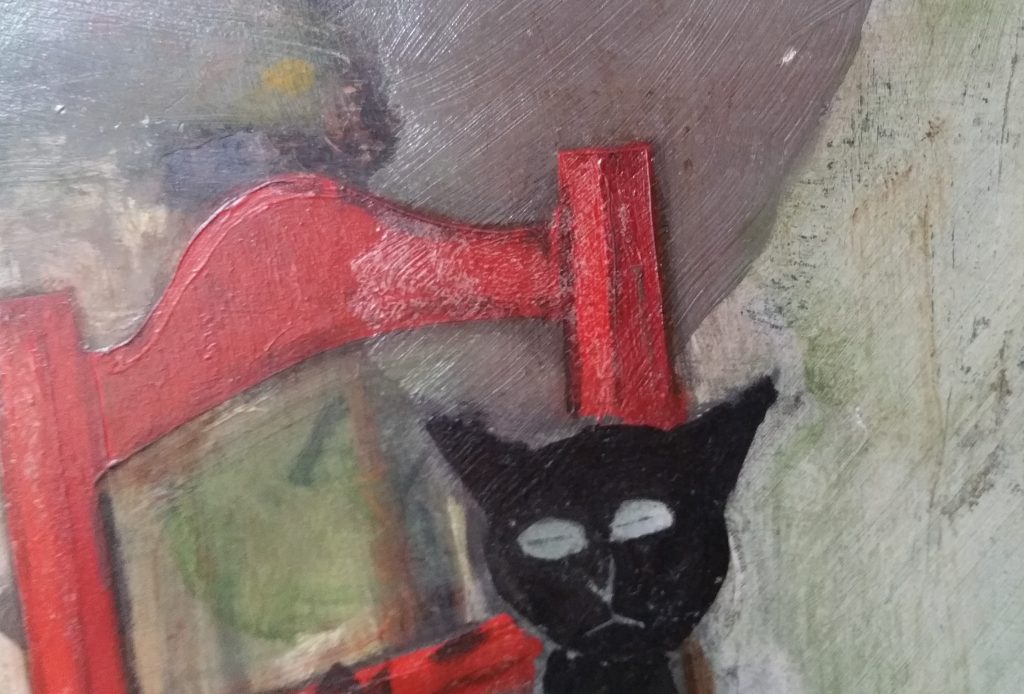 1950 le chat noir détail signature