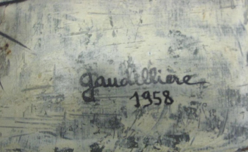 1958 les oursins,signature