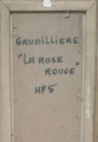 1960 la rose rouge verso