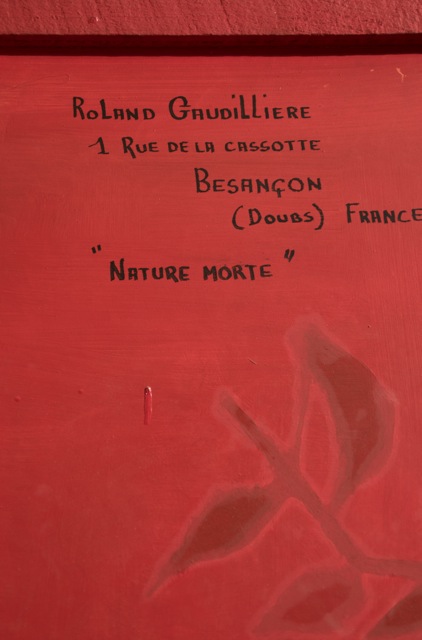 1960 le bouquet à la console ou nature morte verso