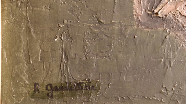1960 le bouquet à la console signature