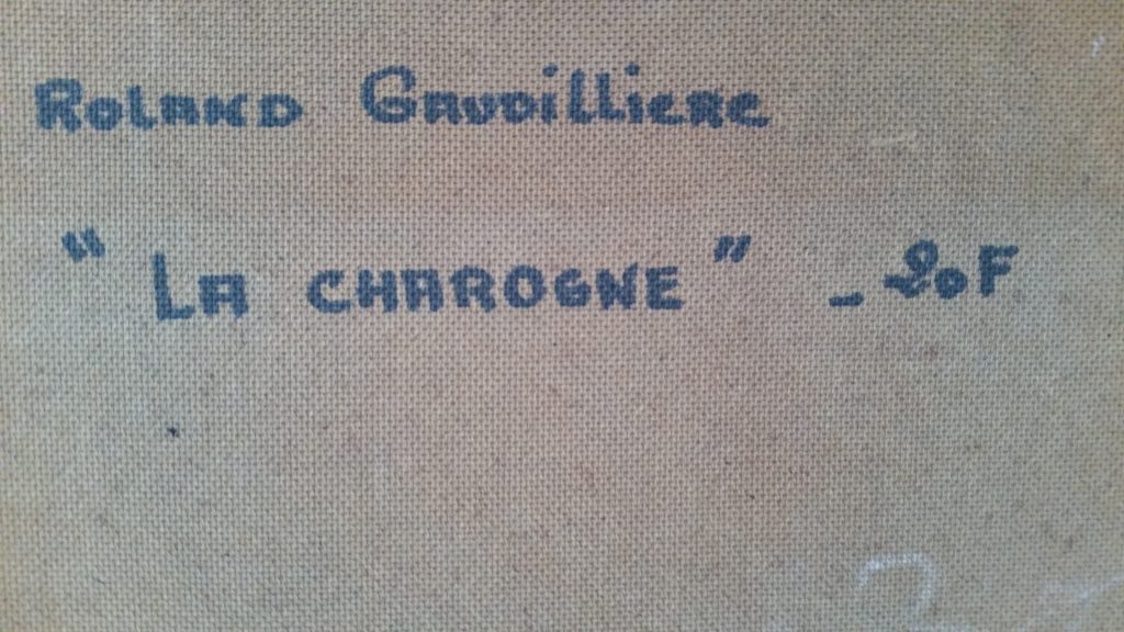 1965 la charogne verso