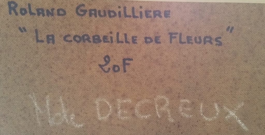 1971 la corbeille de fleurs verso
