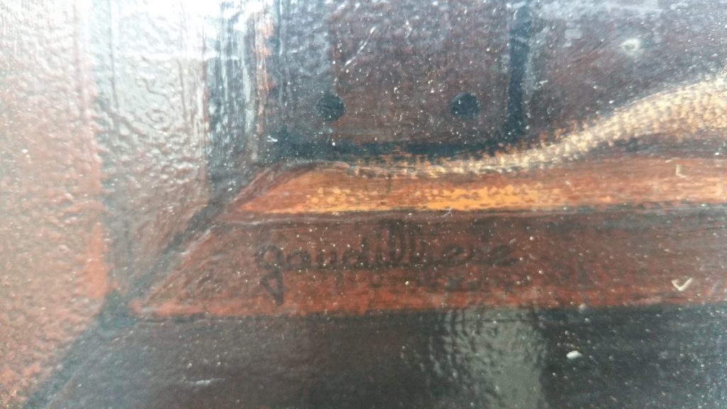 1977 le tableau retourné signature