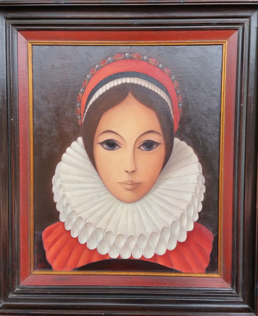 1982 la jeune fille à la colerette 0,46-0,38 toile