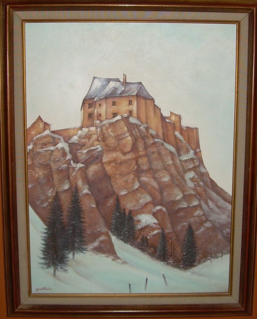 fort ou chateau de Joux 0,61/0,46 isorel médicis sal antiq