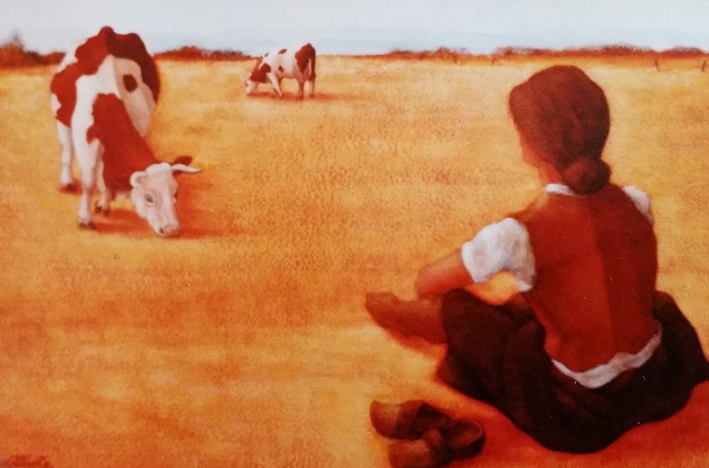 1983-4 au champ,les vaches 5P 0,24-0,35 isorel
