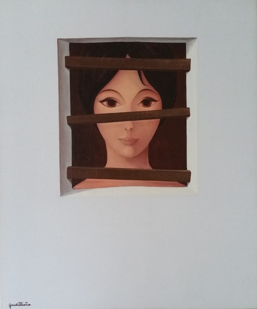 1984 la prisonnière 15F 0,64-0,53 toile
