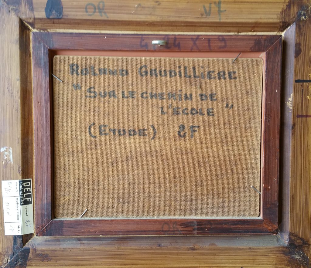 1985 sur le chemin de l'école 2F verso