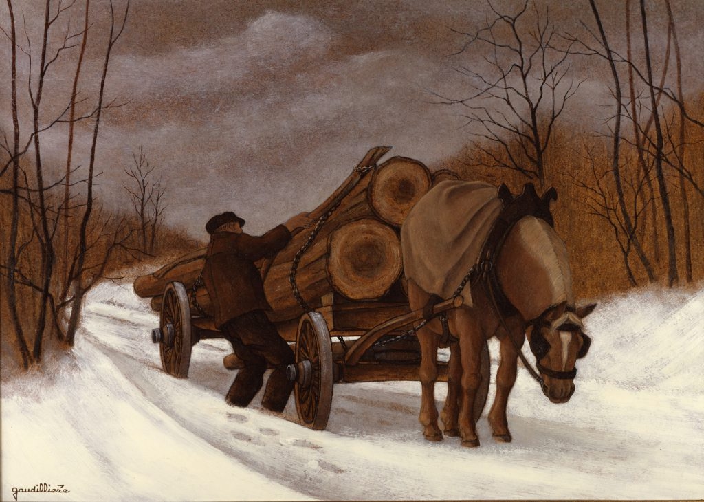 1988-4 bis l'arrimage des longs bois diapo Choffet