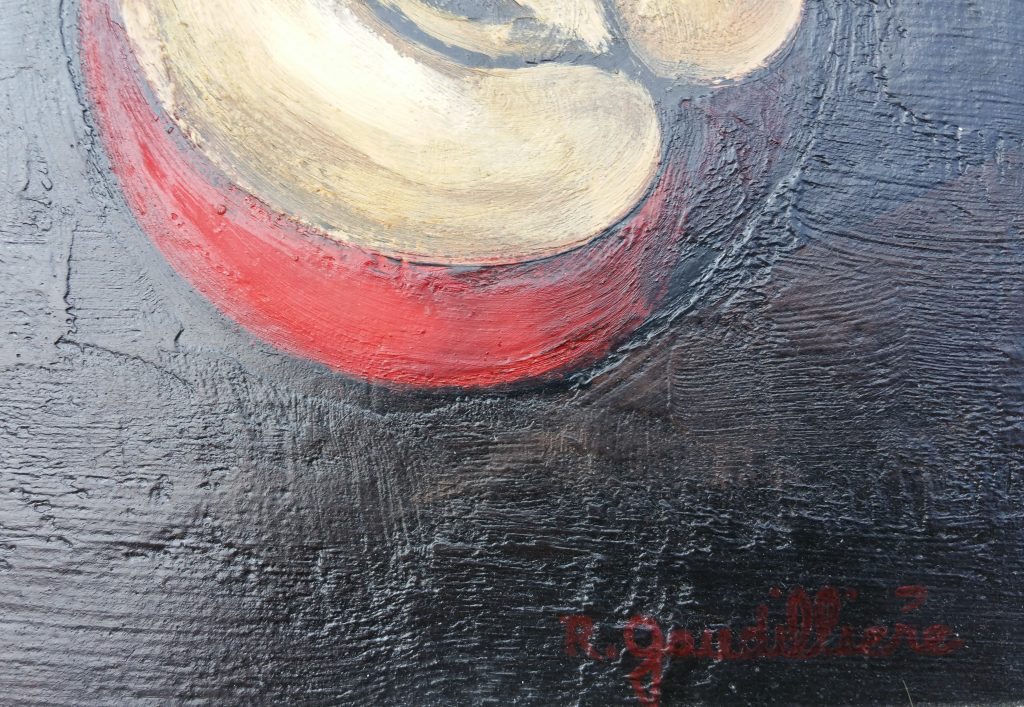 1961 nature morte à la lanterne signature