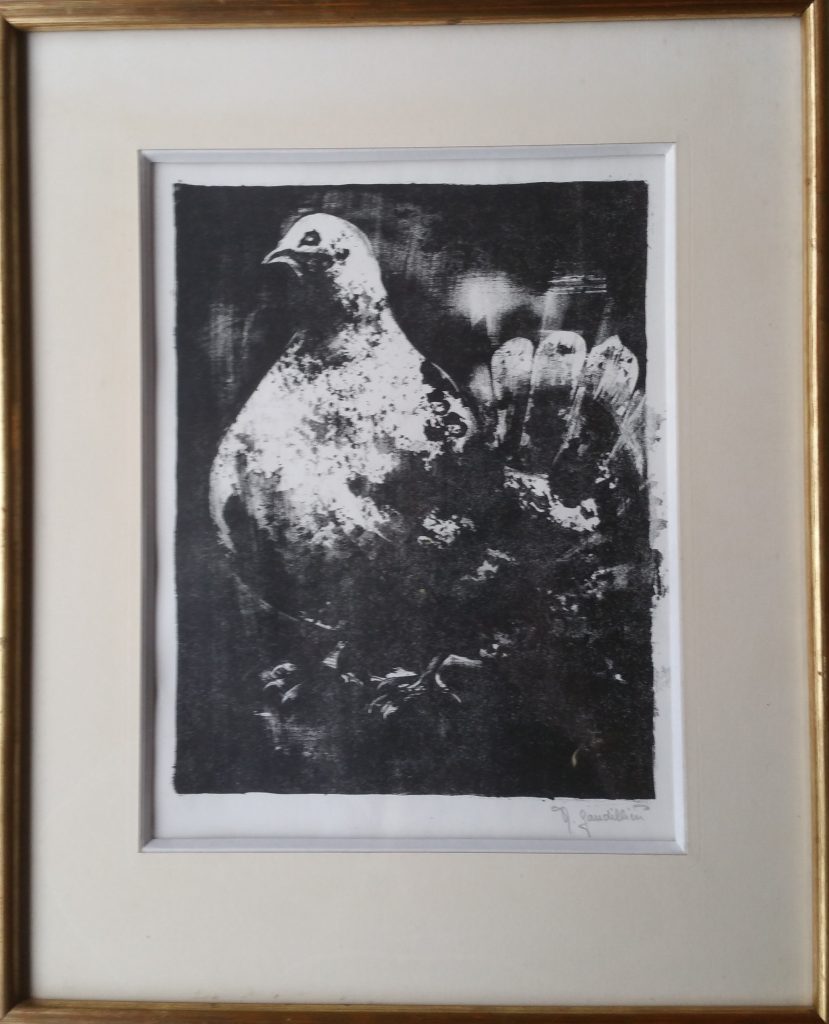 1963 le pigeon lithographie