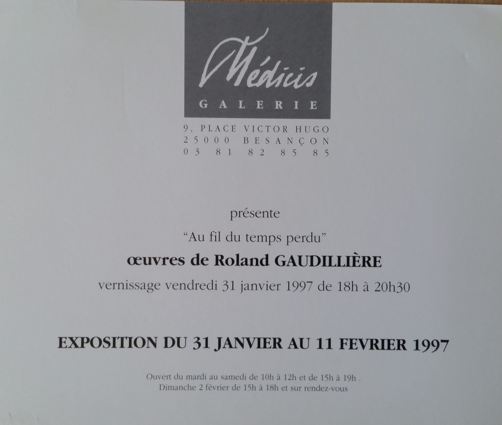 invitation allons tiens toi tranquille janvier 1997