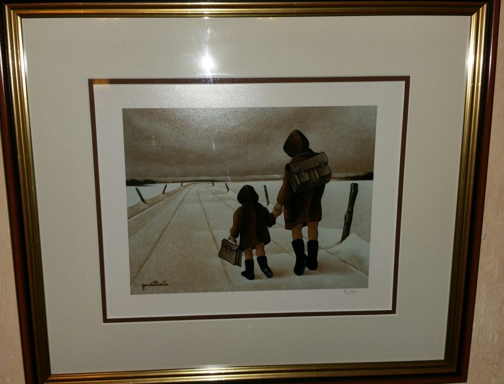1987 en revenant de l'école 2F reproduction