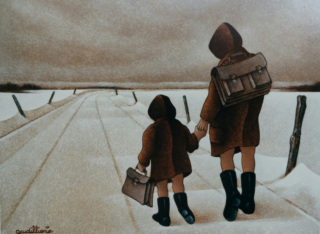 1987 en revenant de l'école,reproduction (2)