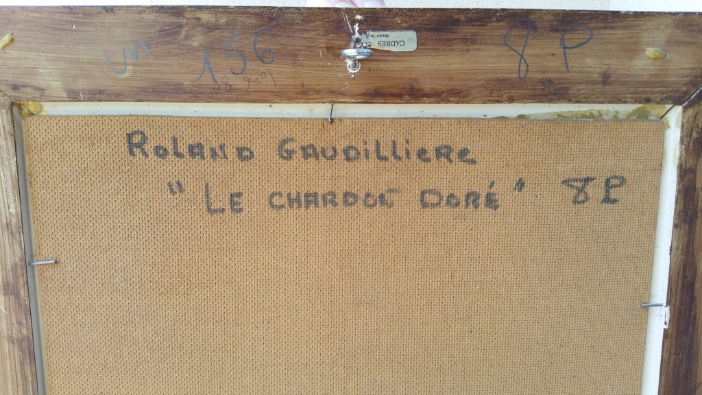 1969 le chardon doré verso