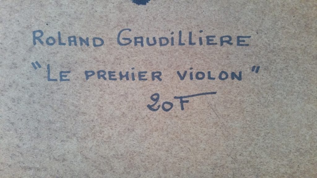 1985 le premier violon verso