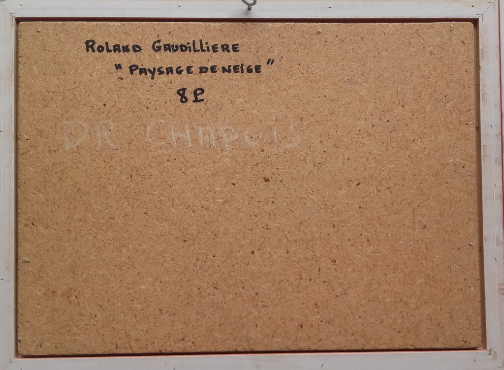 1971 paysage de neige verso