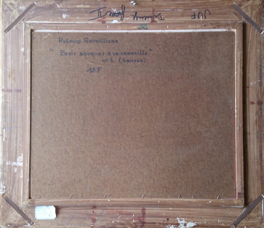 1973 petit bouquet à la corbeille n°1 gauche verso