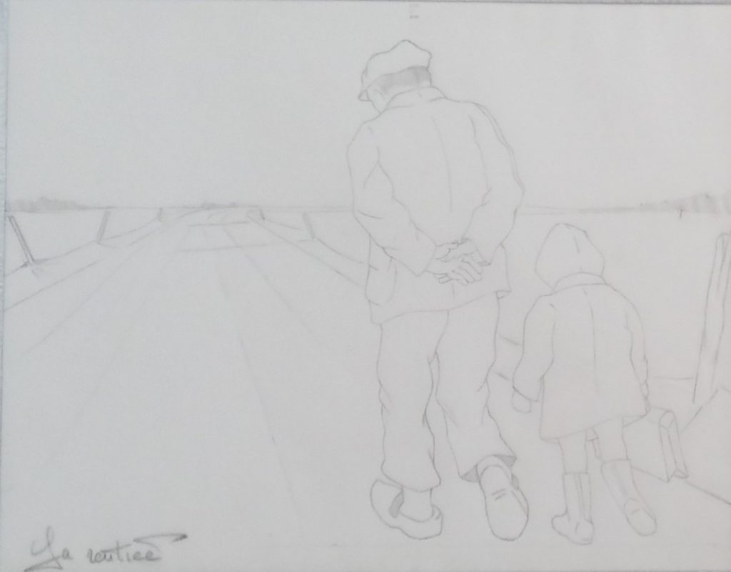 1995 la rentrée étude dessin sur calque
