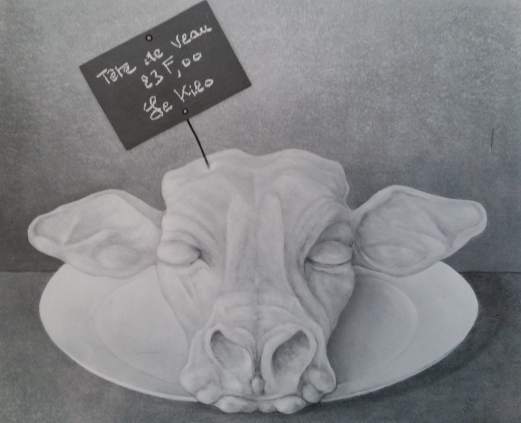 3-1986 la tête de veau