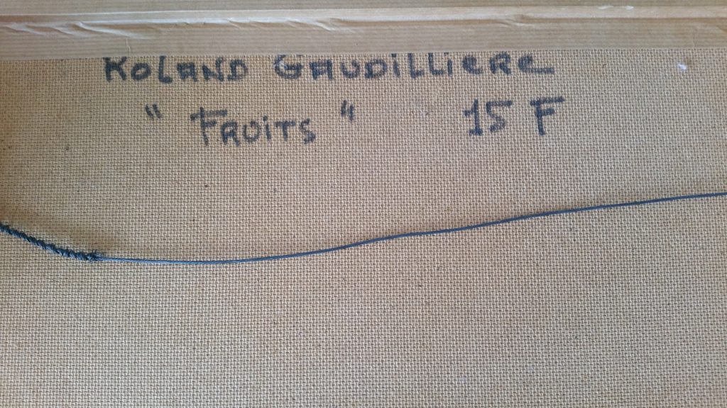 1966 fruits verso