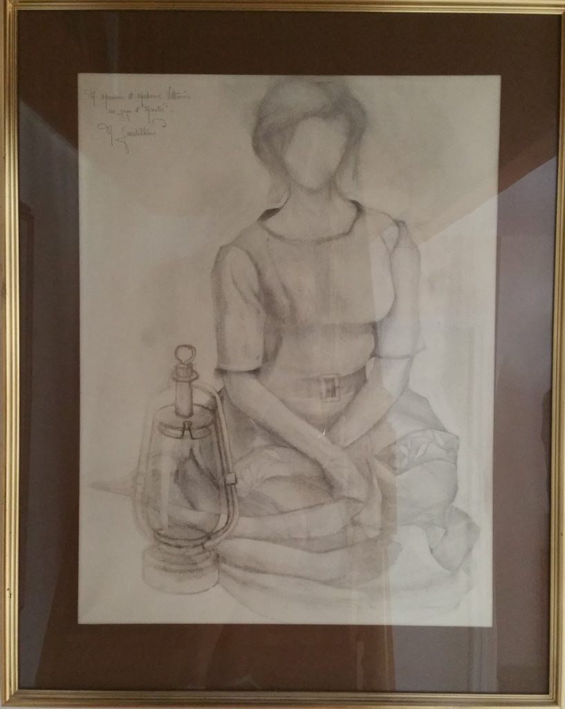 1963 jeune fille assise 15P