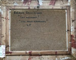 1973 les moissons-les deux glaneuses 4F verso