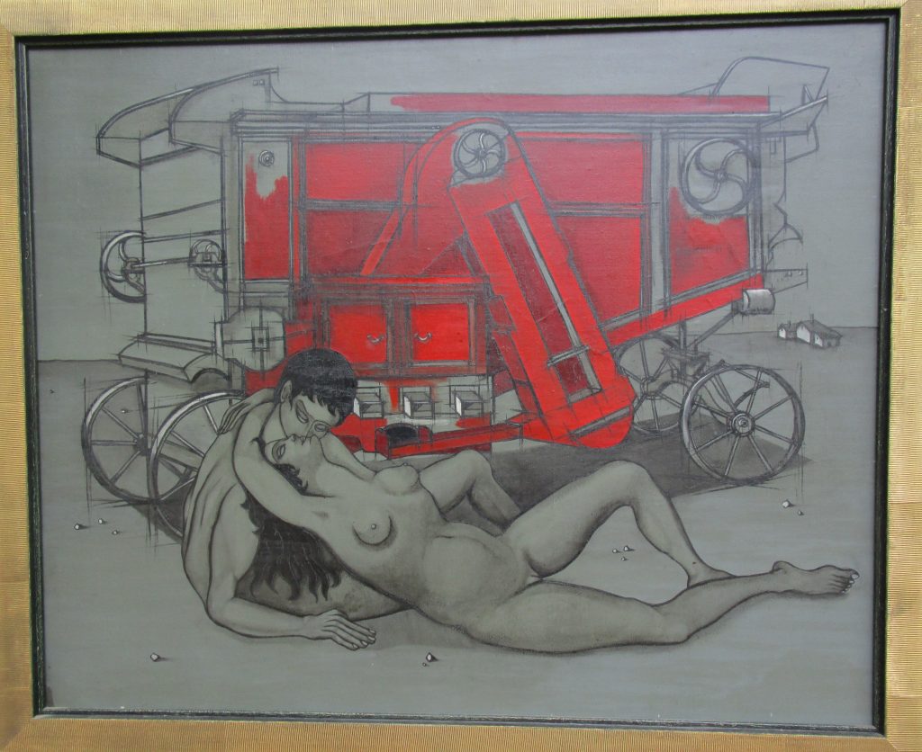 1955 la batteuse ou le couple à la batteuse (2)