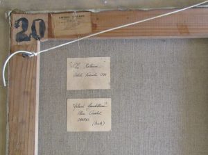 1955 le couple à la batteuse détail verso