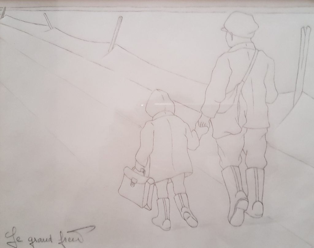 1995 le grand frère 0,22-0,25 étude dessin sur calque