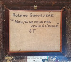 1995 non, tu ne peux pas venir à l'école 2F verso