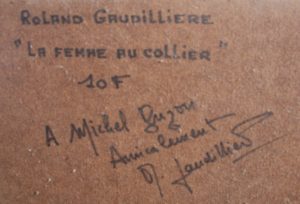 1985 la femme au collier 10F verso