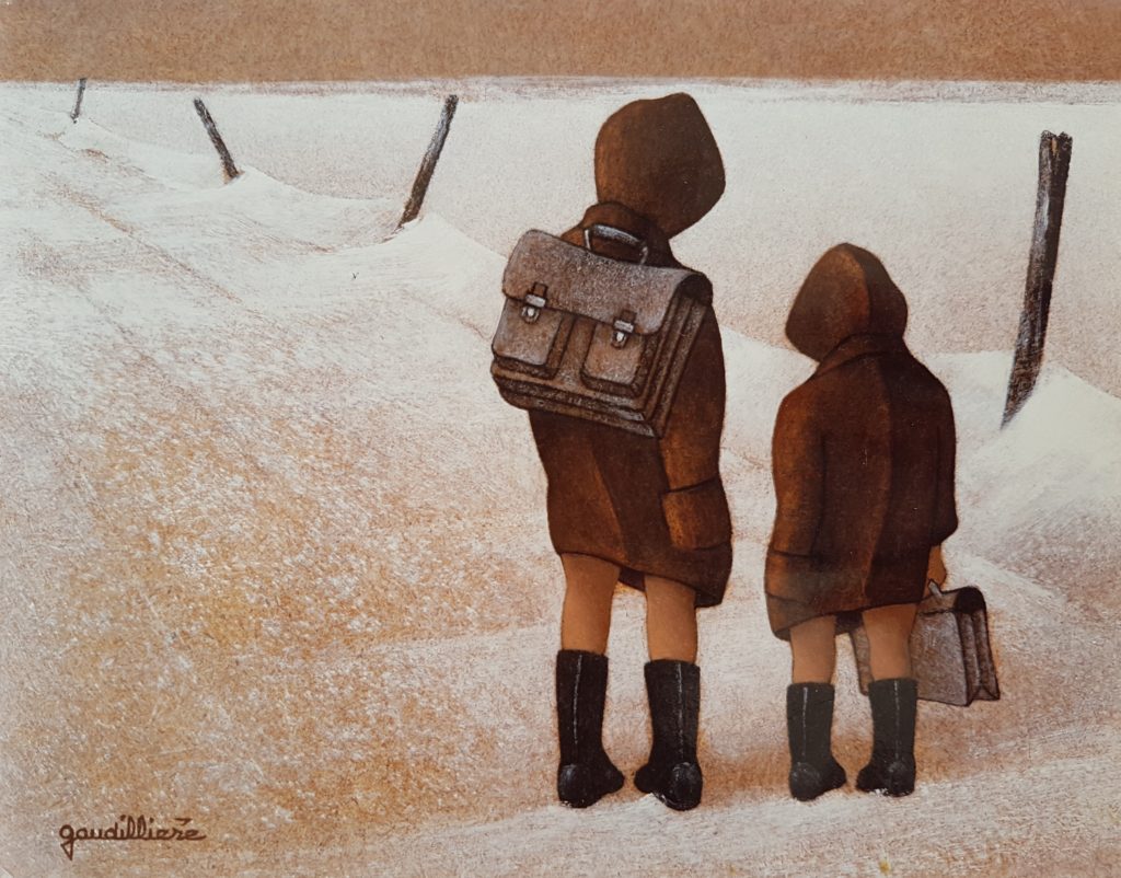 1986 en route pour l'école 2F 0,19-0,24 isorel titre provisoire
