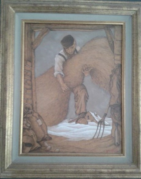1991 la botte de paille,hommage à mon maitre N.E. 5F 0,41-0,24 isorel