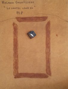 1986 le cartel Louis XV 25P verso avec mécanisme