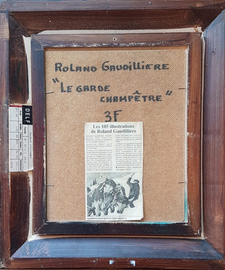 Le garde champêtre Roland Gaudillière