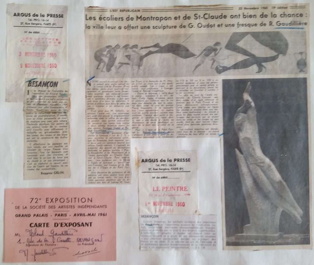 16-1960 fresque école,1961 sal.des artistes indépendants au Grand Palais Paris